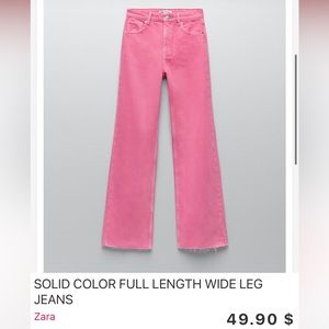 Zara pink pants, never worn